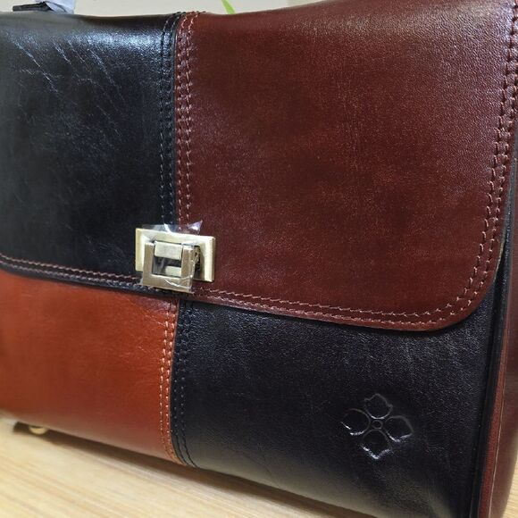 Patricia Nash Color Block Leather Briefcase Satchel – NEW WITH TAGS - Picture 5 of 14
